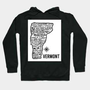 Vermont Map Hoodie